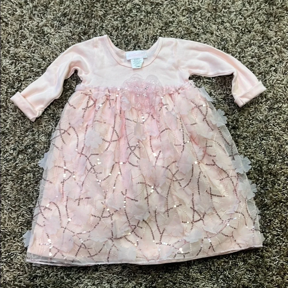 Pink Floral Baby Dress